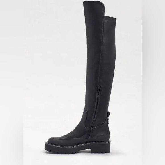 Sam Edelman $225 Women’s Lerue Over The Knee Lug Sole Black Boots Size 6 NWT - Picture 3 of 10